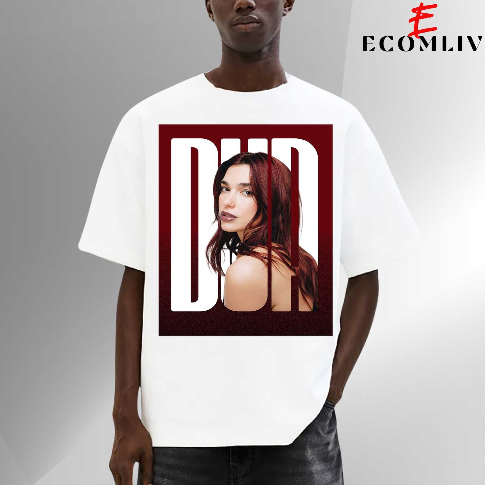 Pop Music Vintage Dua Lipa Tee, Unisex Streetwear Shirt, Fan Merch Top